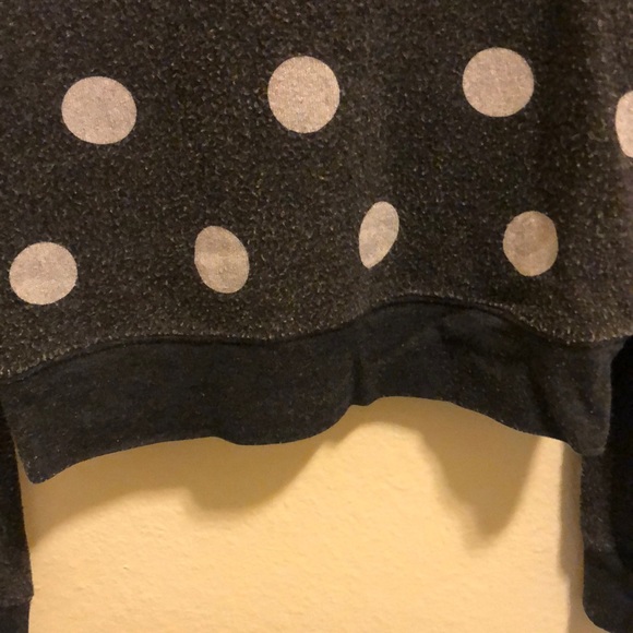 WILDFOX Polka Dot V-neck Sweatshirt - Picture 5 of 6